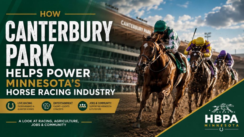 Canterbury Park, Minnesota Horse Racing, Thoroughbred Racing, Minnesota HBPA, Minnesota Racing Industry, Horse Racing Minnesota, Canterbury Park Racing, Minnesota Agriculture, Shakopee Horse Racing, Minnesota Equine Industry