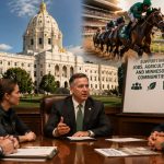 Minnesota horse racing advocacy, 2026 Minnesota election, Minnesota State Capitol, Canterbury PAC, horse racing legislation, Minnesota horsemen, Thoroughbred racing Minnesota, racing industry advocacy, Minnesota HBPA, future of Minnesota horse racing
