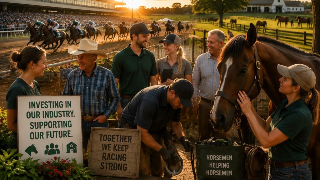 Minnesota horse racing, horsemen helping horsemen, Canterbury Park, Minnesota horse industry, Thoroughbred racing, horse racing advocacy, equine industry, Minnesota agriculture, horse owners and trainers, MNHBPA